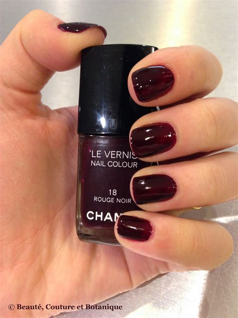 vernis a ongle rouge noir chanel|chanel's colour.